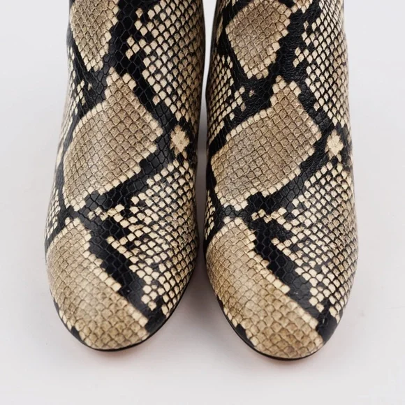 New J.CREW Size 8.5 Sadie Boots in Snake-Embossed Leather - Picture 4 of 7